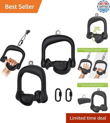 D Handle Cable Attachment, Cable Attachments for Gym, Non-Slip and Comfortabl...