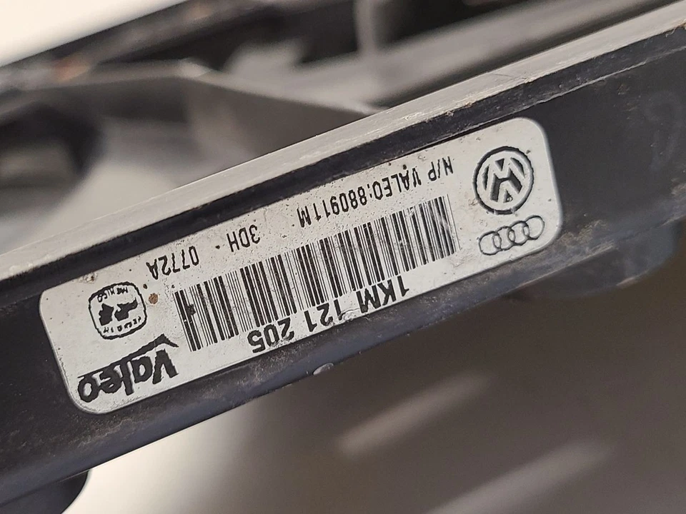 09-18 VOLKSWAGEN TIGUAN Radiator Fan Motor Fan Assembly Germany Built VIN W Foto 4 de 4