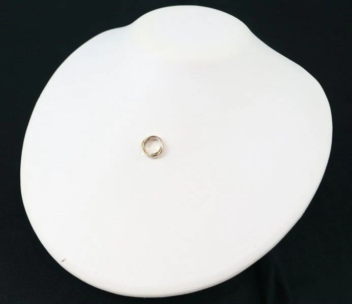 Auténtico Colgante Cartier Trinidad 3 Colores Oro Rosa Amarillo Blanco 750 18K Foto 4 de 4