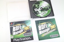 Thumbnail of ebay&reg; auction 389099790333 | BDFL Manager 2002 – PlayStation 1 – mit Anleitung & Schnellstartheft – Codemaste