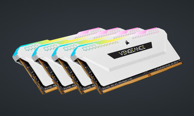 Corsair Vengeance RGB Pro 32GB (4x8GB) DDR4 3200MHz CL16 - White