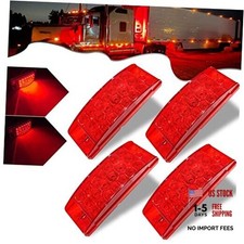 6'' Rectangle Marker Lights LED Side Tail Clearance Pickup Trailer Lights Red