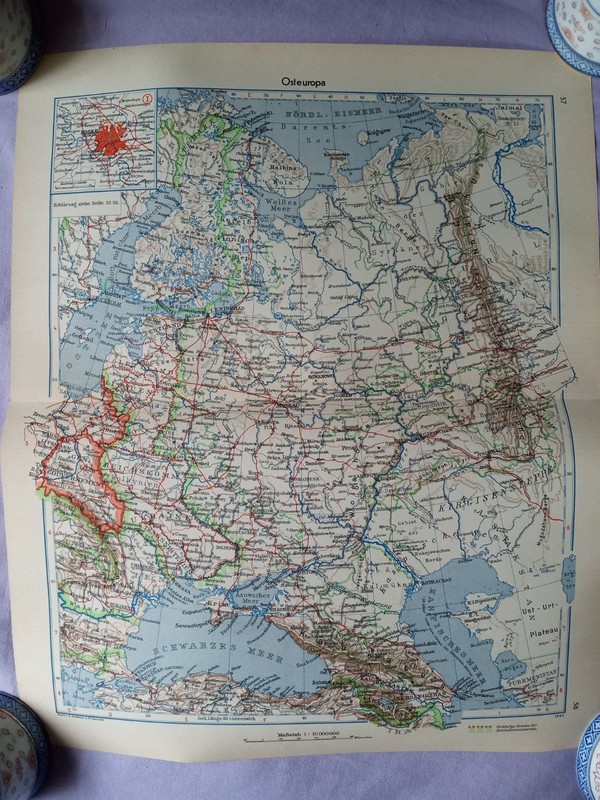 Pair Of German Maps🌐 published In 1942🌐13"x16"