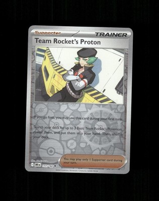 Team Rocket's Proton 177/182 Uncommon Destined Rivals Pokemon Reverse Holo NM