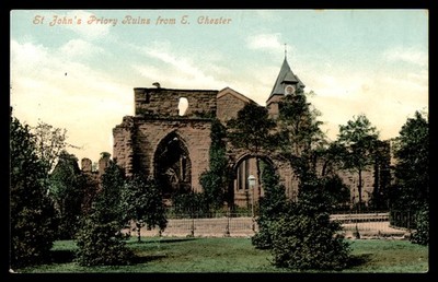 Postcard St. John's Priory Ruins, Chester, England