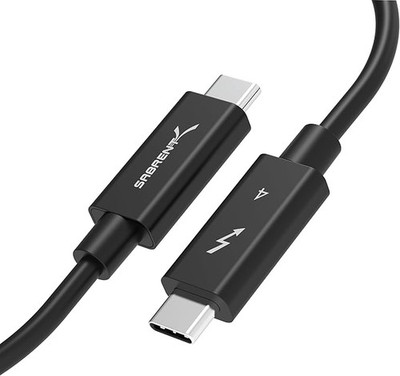 SABRENT Thunderbolt 4 40 Gbps Ladekabel 2M lang USB Typ-C Kabel | 8K 60Hz Displa