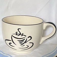 Vintage CALIFORNIA PANTRY Classic Large Jumbo Cup Mug Coffee Soup Pier 1 Imports