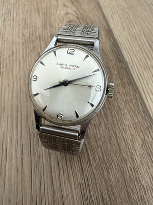 GENTS VINTAGE SMITHS ASTRAL NATIONAL 17 CENTRE SECONDS WRISTWATCH - WORKING