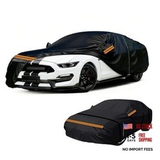 Car Cover Custom 600D Oxford Full Fit for Sedan Length 175-185 inches Black