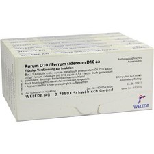 AURUM D 10/Ferrum sidereum D 10 aa Ampullen 48X1 ml PZN 2818101