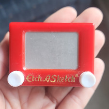 Ohio Art Etch A Sketch Mini Red Travel Toy 2005 MPN 110-05 Age 3-5