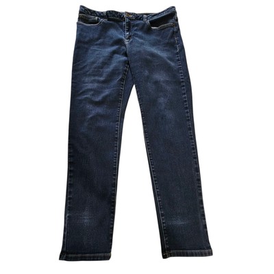 Michael Kors Jeans Size 12 Izzy Skinny Stretchy Dark Wash Y2K Med. Rise 