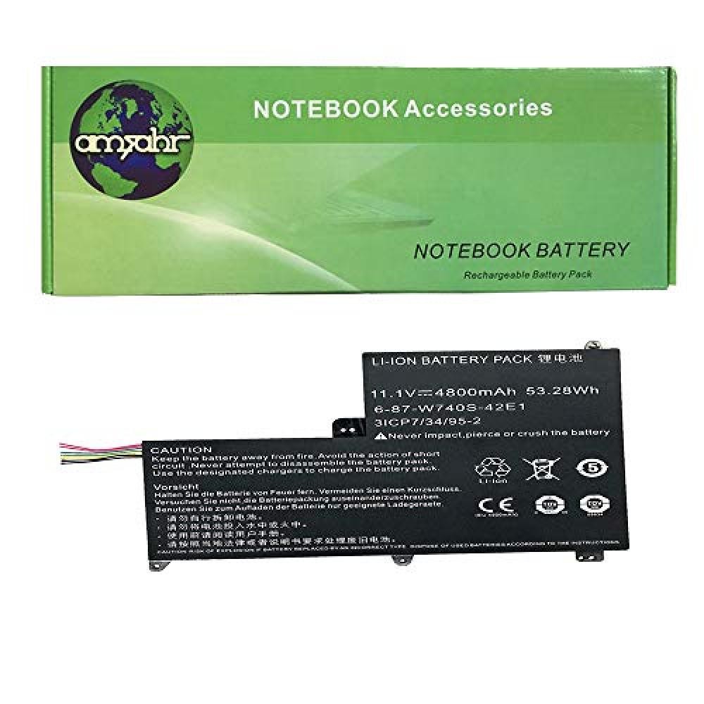 Batteria Clevo W740SU Schenker S413 W740BAT-6 11.1V 53Wh Ricambio