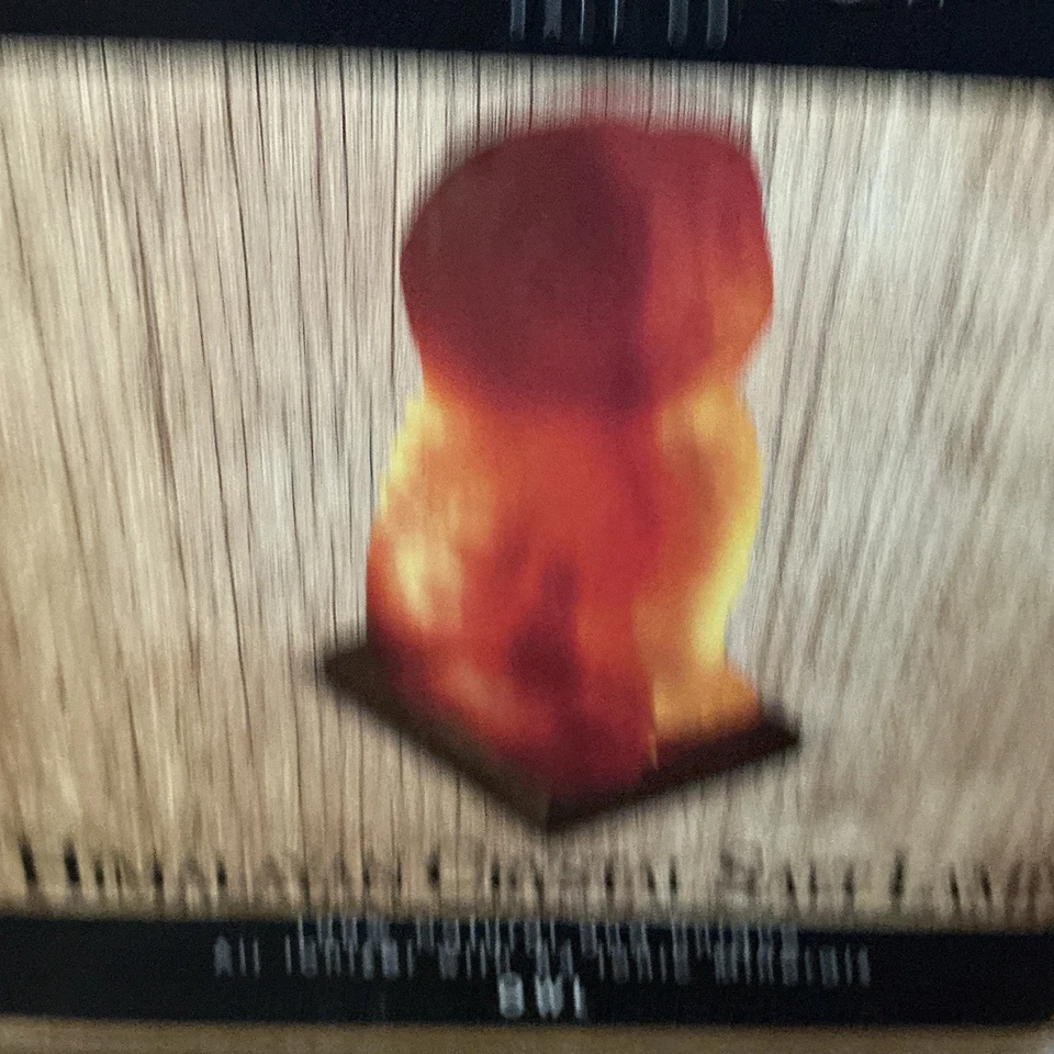 Lámpara con forma de aceite de sal rosa del Himalaya natural, lámpara ionizadora con interruptor de atenuación, LEER Foto 2 de 4