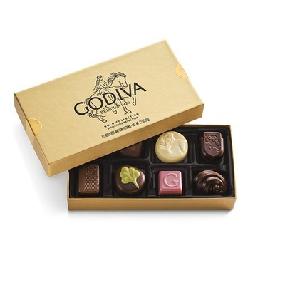 Godiva Gold Assorted Chocolate Gift Box, Belgian Dark and Milk Chocolates wit...