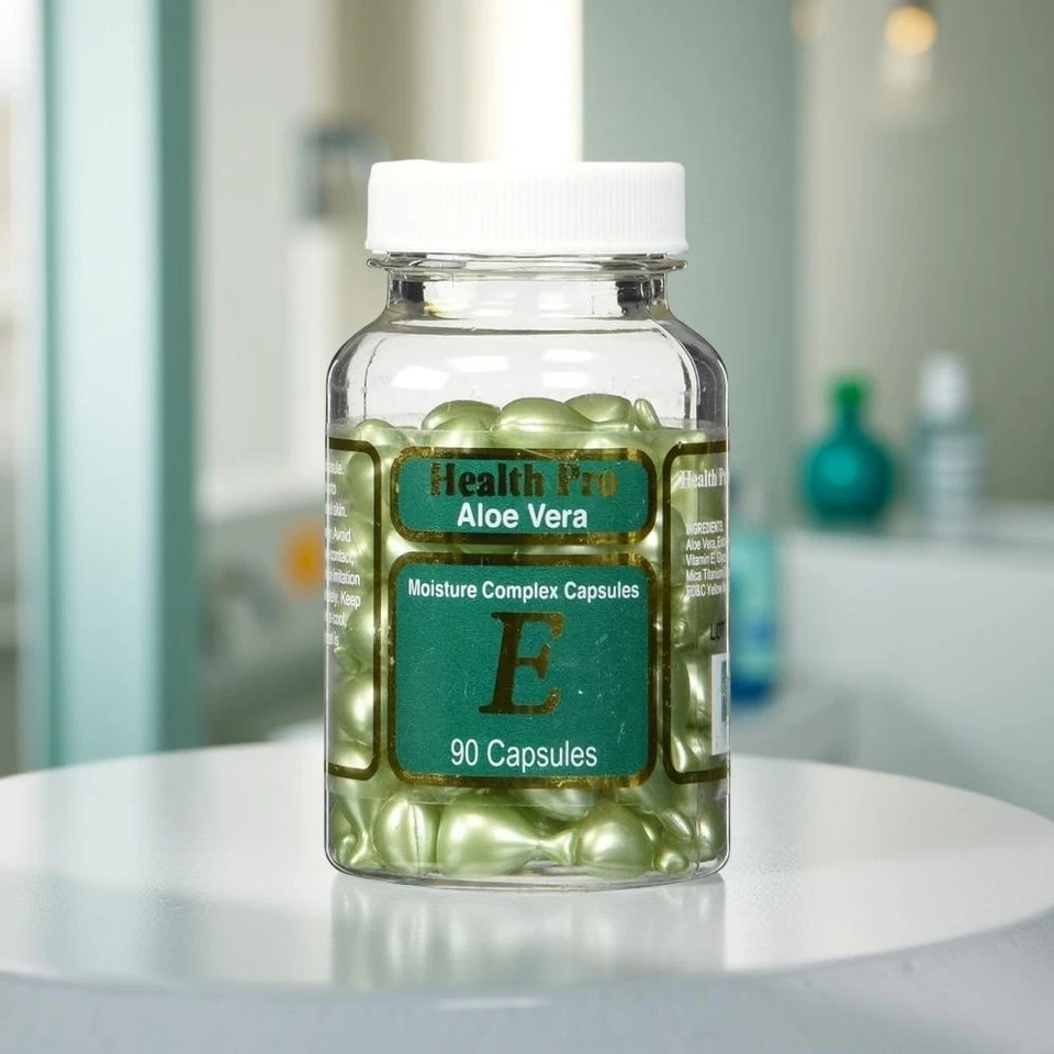 Nu-Health Aloe Vera y Vitamina E Aceite de Piel Complejo Hidratante 2 Botellas 2x90 Cápsulas Foto 3 de 3