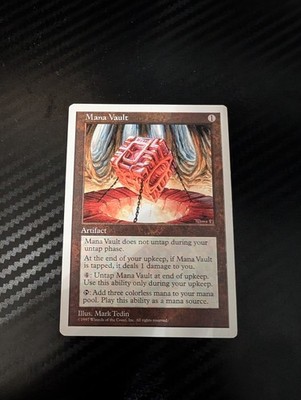 Magic the Gathering Mana Vault Artifact 1997 5th gen