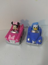 Disney Junior Mickey Mouse & Friends Pull Back N Go Cars Donald Duck Minnie 4 pulgadas