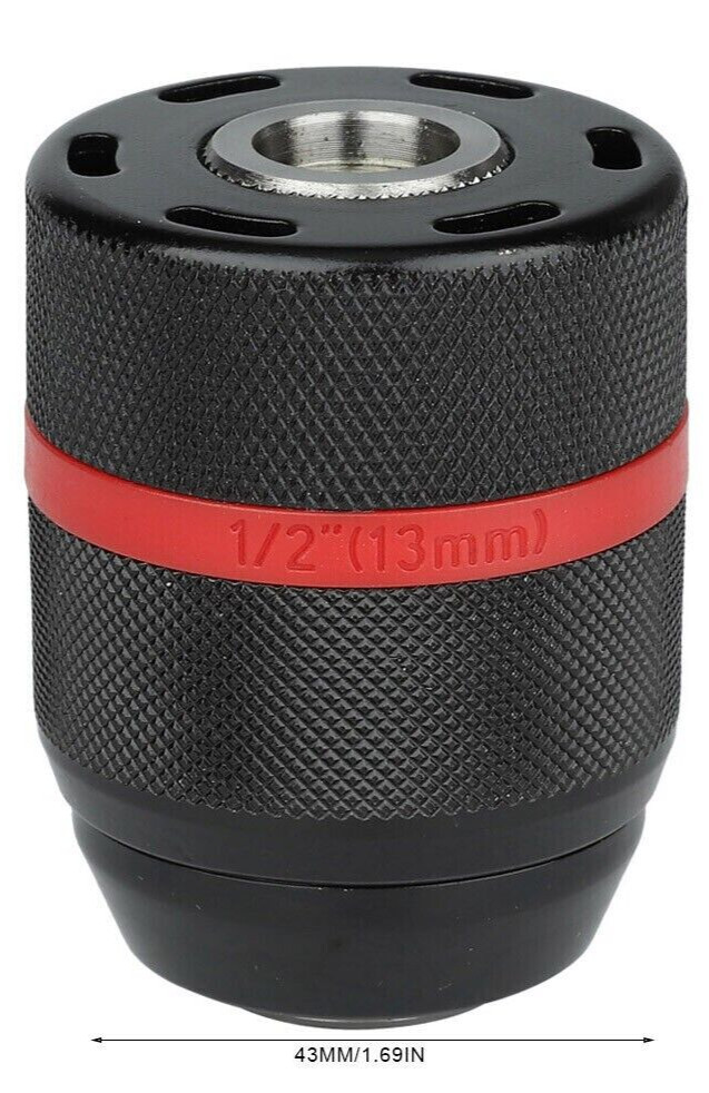 Mandrin sans clé 2 à 13 mm avec serrage rapide et filetage 1/2-20UNF robuste