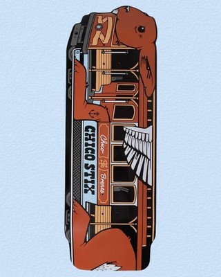 RARE Chico Stix Jeremy Fish Hill Hopper Cable Car Shape 10.0 Skateboard Deck