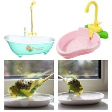 Papageienbadewanne, Vogeldusche, Badewanne mit , automatische Vogelwanne,