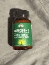 Peak Performance Advanced Vit D 10000 IU w/All 3 Types of Vitamin K 60 cap 09/26