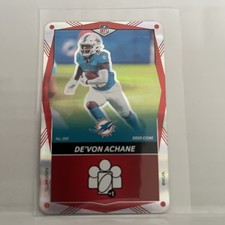 De'Von Achane 2025 Uno Elite Core Red Foil #001 Miami Dolphins