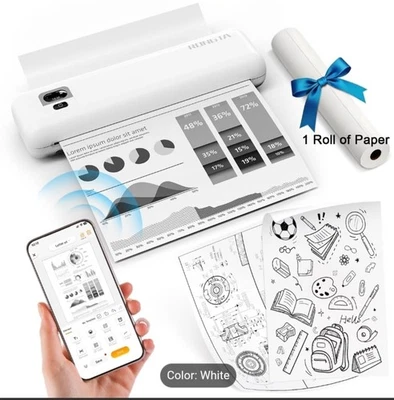 Portable Printer A4 wireless thermal printer - Image 1 of 4