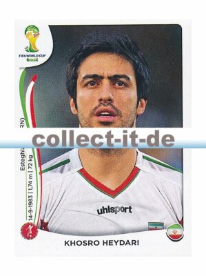 Panini WM Worldcup 2014 - Sticker 454 - Khosro Heydari