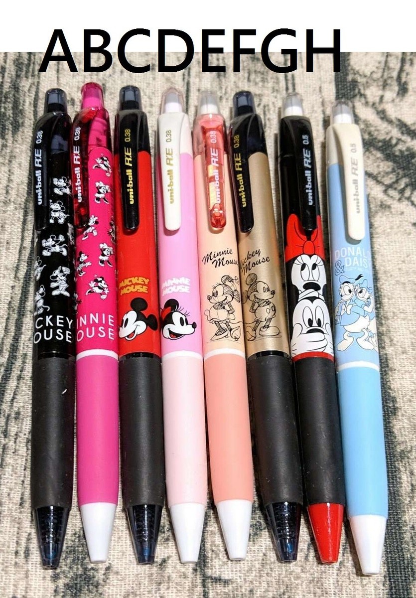 1x Disney Mickey Minnie Mouse Uni-ball RE Pens Erasable Ink 0.38