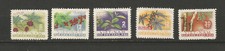  5 timbres non obli Vietnam du Nord 1962 Y&TN°262/266 plante industrielle /T6130
