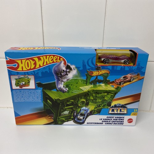 Hot Wheels Ghost Garage City Fold Out Play Set New Kids Childrens Mattel - Bild 1 von 6