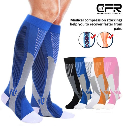 Reisestrümpfe Stützstrümpfe Kompressionsstrümpfe Kniestrümpfe Damen Herren Sock - Bild 5 von 17