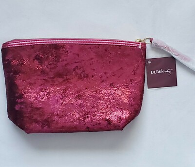 Ulta Beauty Red/Fuschia Cosmetic/ Makeup Travel Bag, New with Tag! A17 