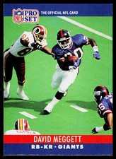 David Meggett, 1990 Pro Set, #228, New York Giants,