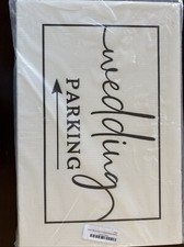 Wedding Parking Signs Pack Of 5 With H Stakes