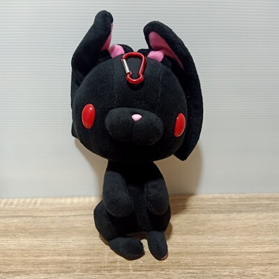 CHAX Gloomy Rabbit Bunny Plush Bag Pouch Zipper Black Taito 9