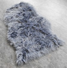 Schaffell Lammfell Fell Teppich Imitat Kunstfell Bettvorleger Schaf 60x90 50x90