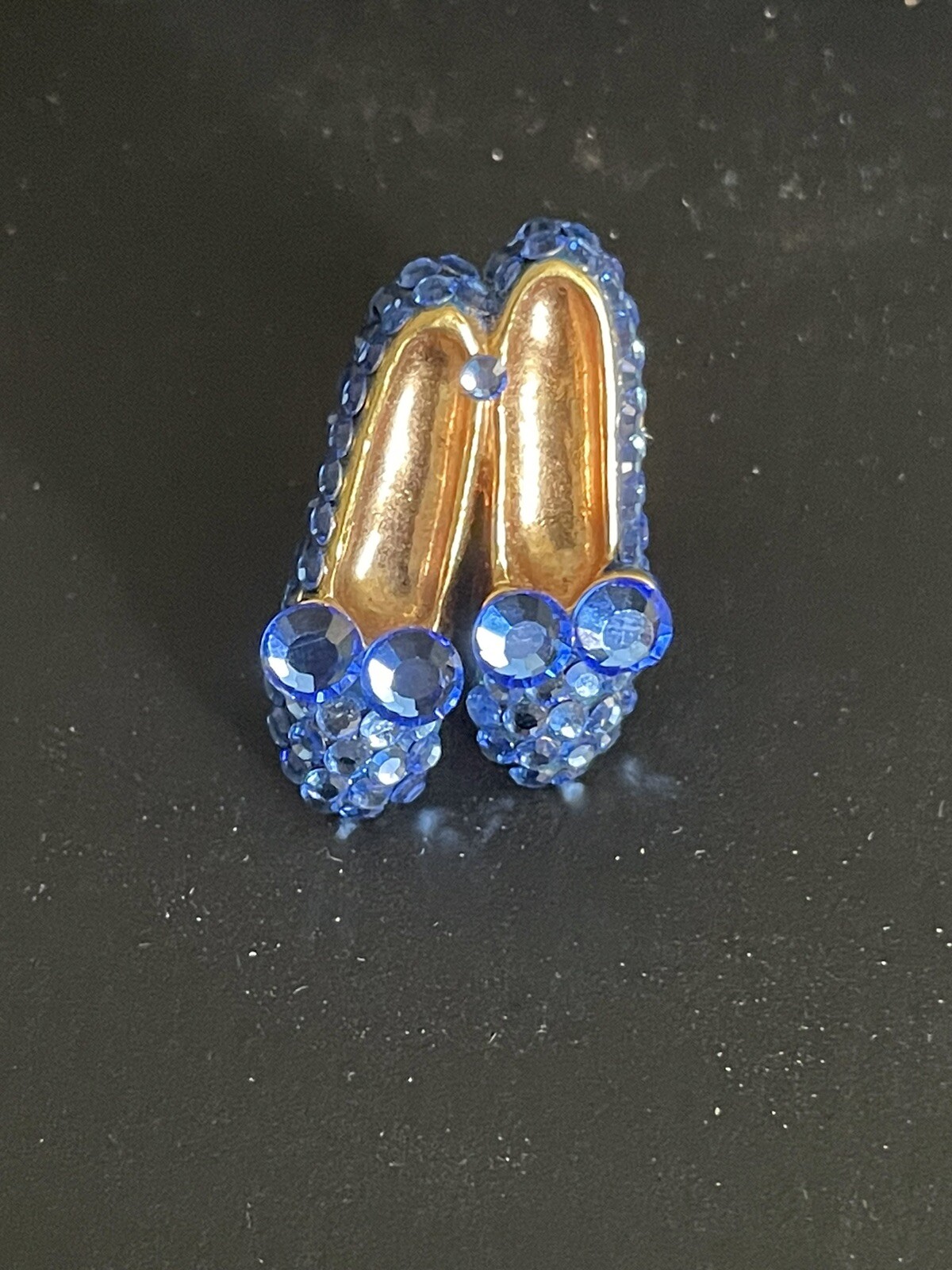 SAOLA Spilla vintage da collezione: pantofole blu design gioielli come solo Dorothy blu