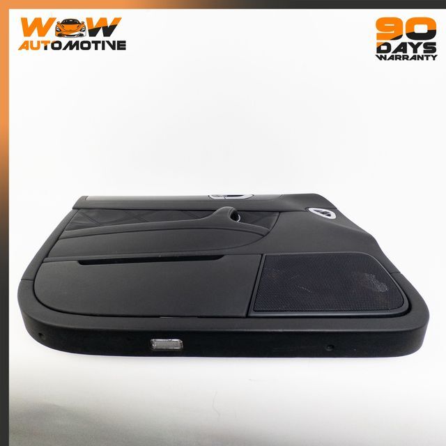 06-13 BENTLEY CONTINENTAL FLYING SPUR FRONT LEFT INTERIOR DOOR PANEL BLACK OEM