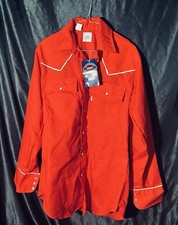 Vintage Levi  s 1980 Snap Button Shirt Red Medium New Deadstock USA Olympic Games