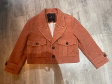 John Richmond Short Coat Eu Size 40 Orange Apricot Buff