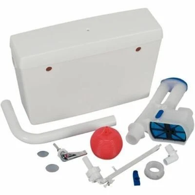 Pro Care Low Level WC Cistern Flush White Handle & Overflow Plastic