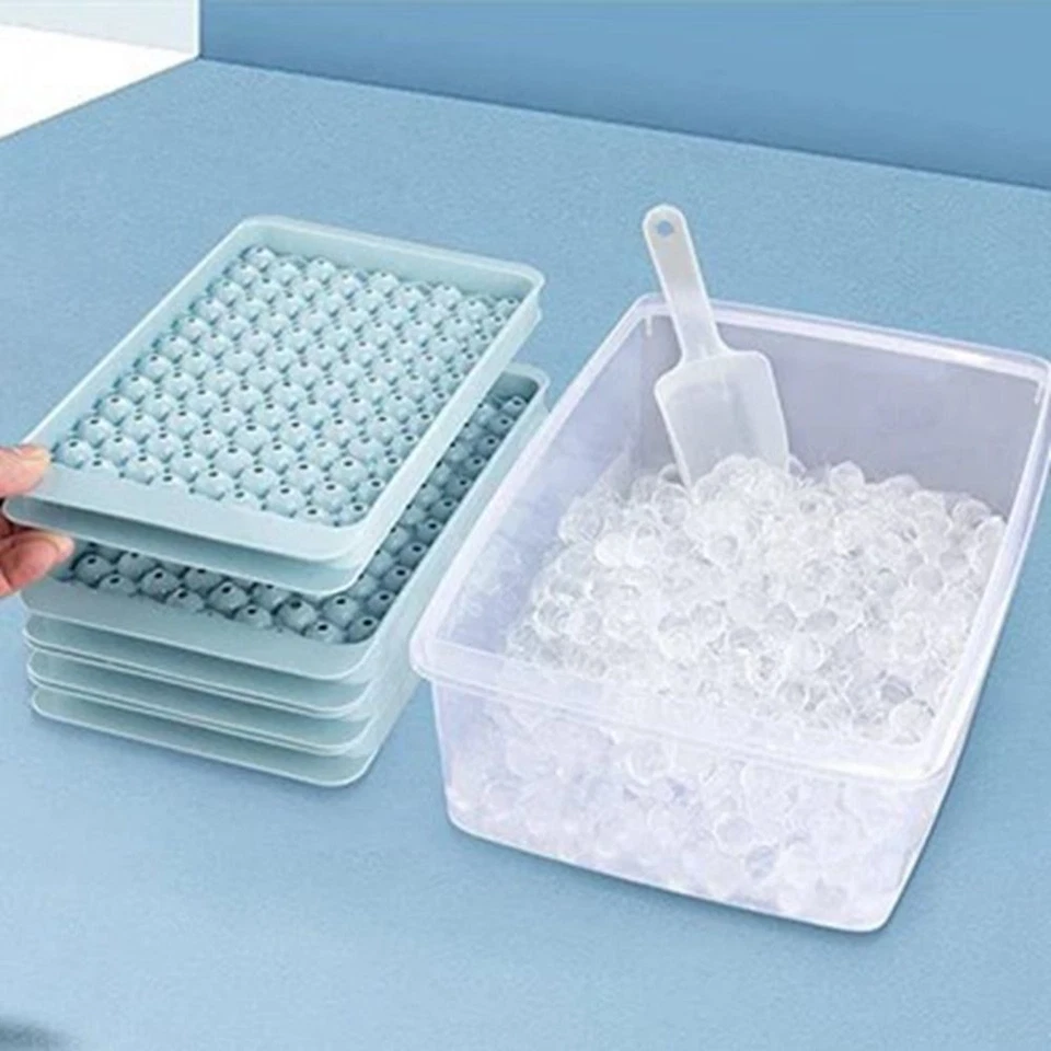 Bandejas redondas para hacer bolas de 104 agujeros mini cubo de hielo molde cubo de hielo bandejas hágalo usted mismo Foto 3 de 4