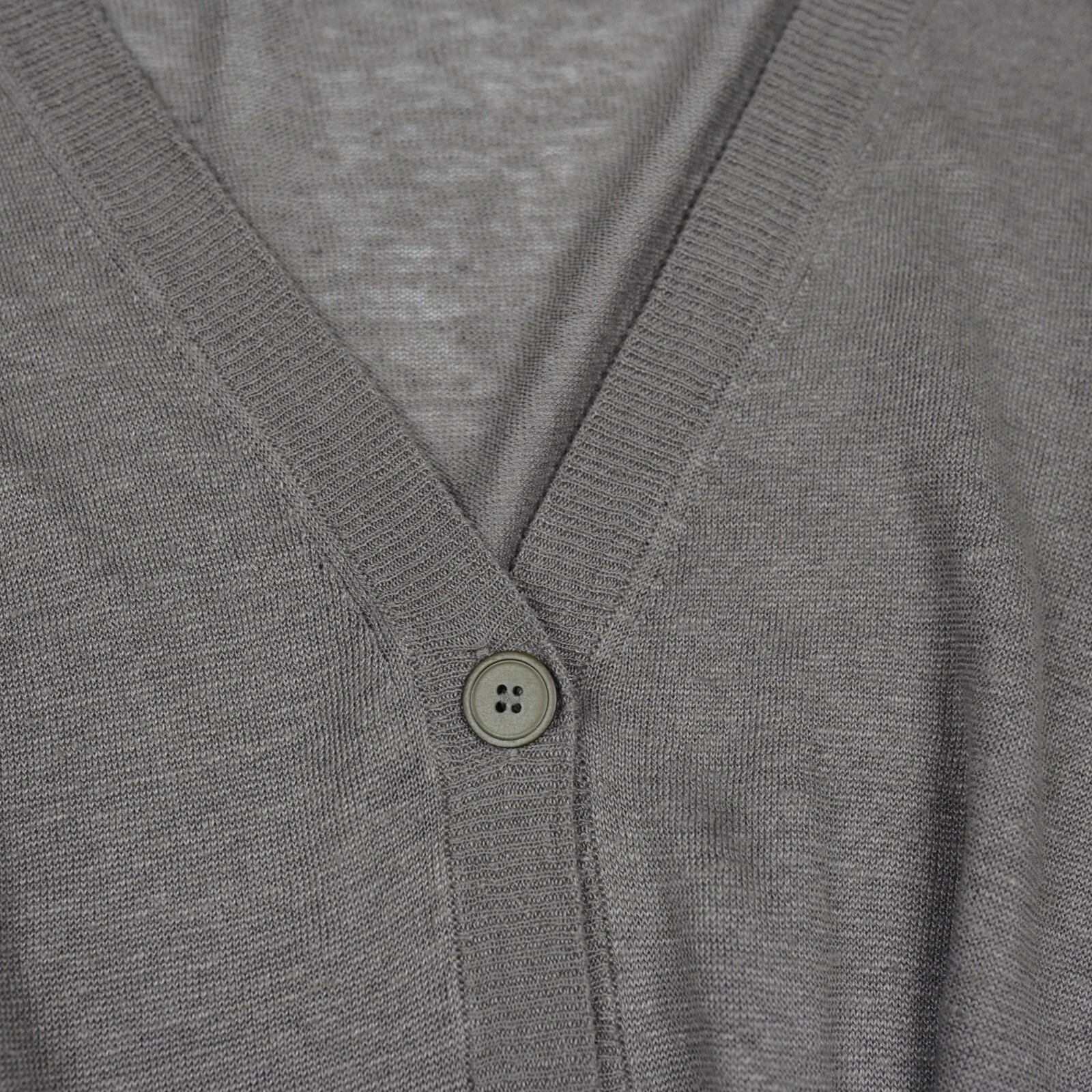 Abito cardigan lungo in lino con cintura MM6 Maison Margiela