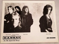 1988 KANSAS IN THE SPIRIT OF THINGS Promotional Press Photo, MCA Records,Rock LP