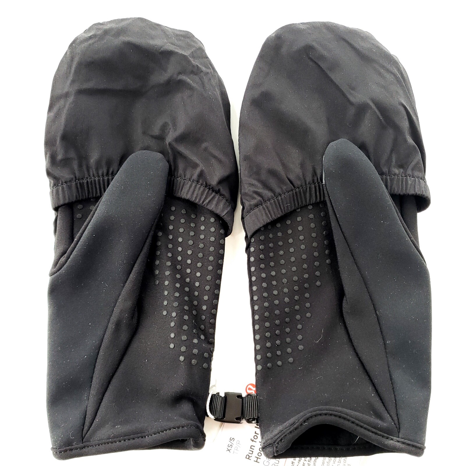 Lululemon Run For It All Hooded Gloves XS/S Black Fleece Lined Brand