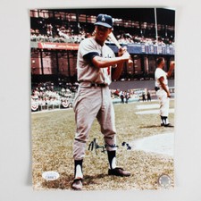 Maury Wills Signed Photo 8x10 Dodgers - COA JSA