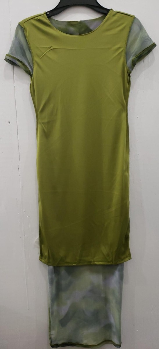 knee length dresses for ladies Never Fully Dressed Amara Mesh Dress | Print | Size 4