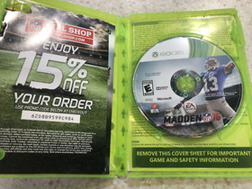 MADDEN NFL 16 2016 FOOTBALL X-BOX XBOX 360 COMPLETE GAME CASE & MANUAL NES HQ